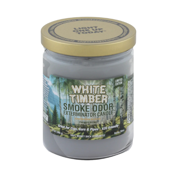 Smoke Odor Candle / White Timber